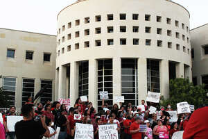 Laredoans gather to protest Supreme Court decision