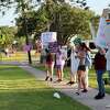 Following the Roe v. Wade overturn, a group of community members protest on June 25 in Roger's Park.