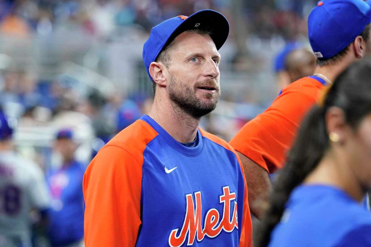 New York Mets pitcher Max Scherzer pitched in his second rehab start Tuesday for the Mets AA affiliate, the Binghamton Rumble Ponies, against the Hartford Yard Goats.
