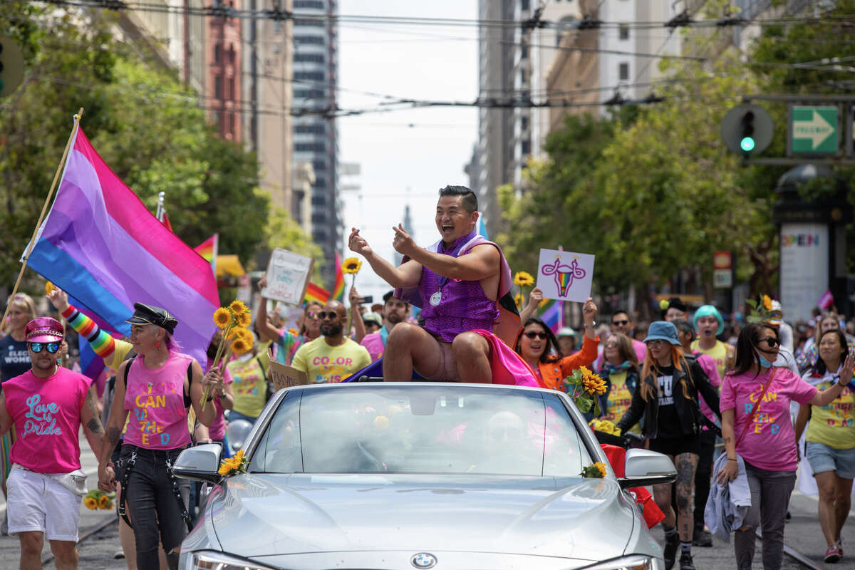 Grand Marshall Vinny Eng during the San Francisco Pride parade in San Francisco, Calif. on June 26, 2022.