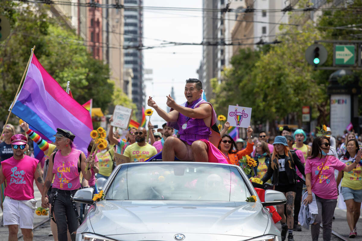 Grand Marshall Vinny Eng during the San Francisco Pride parade in San Francisco, Calif.  on June 26, 2022.