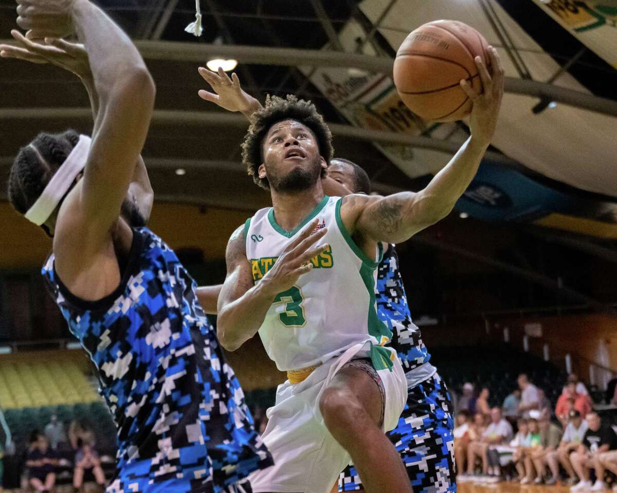 Albany Patroons guard Trevis Wyche said Patroons are loose and enjoying themselves heading into Wednesday's Game 2 of The Basketball League finals at Washington Avenue Armory . (Jim Franco/Special to the Times Union)