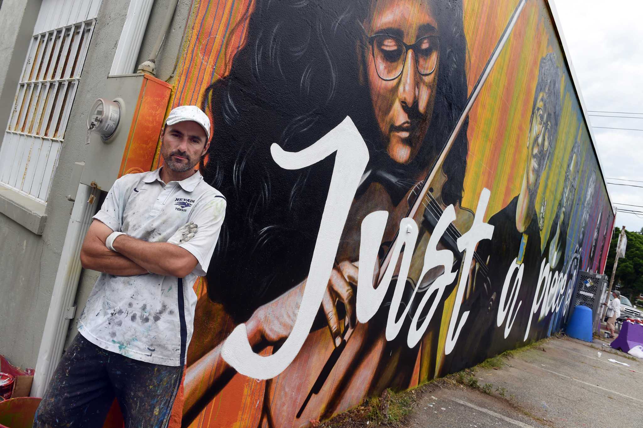 International artist paints 'Just a Piece of Freedom' mural in Old Saybrook with local helpers - Vimarsana News
