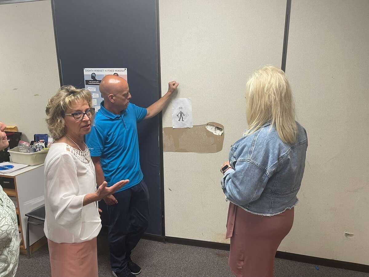 Members of the Midland County Board of Commissioners tour the Midland County Educational Service Agency on June 20, 2022 in Midland, ahead of a ballot request for an upcoming project. 
