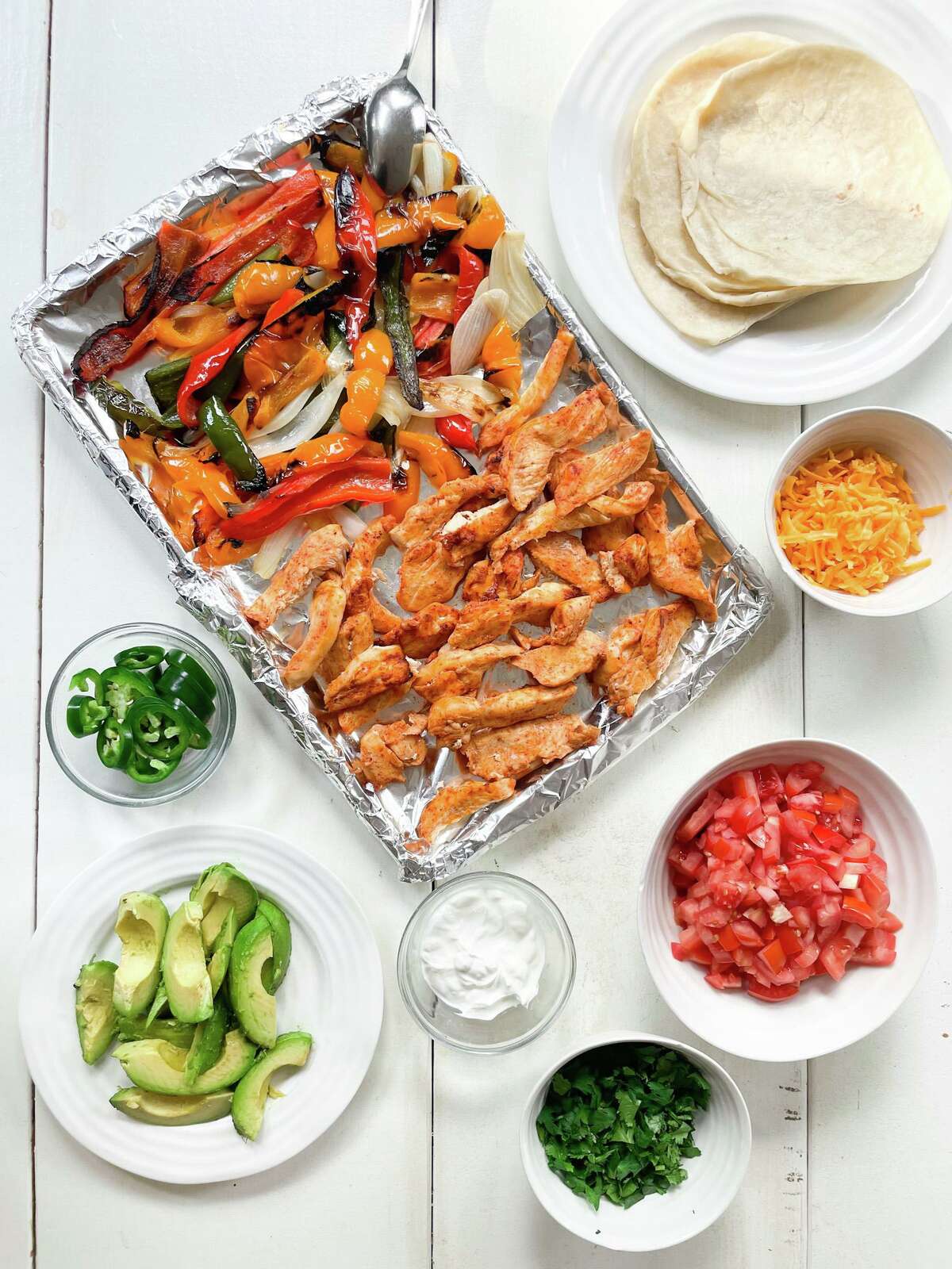 This sheetpan fajita dinner option will allow you to relax while dinner mostly fixes itself.