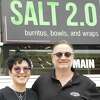 Brook Noel Stowers and Andy Stowers, owners of the Litchfield Saltwater Grille in Litchfield, at their second eatery, Salt 2.0 in Torrington.