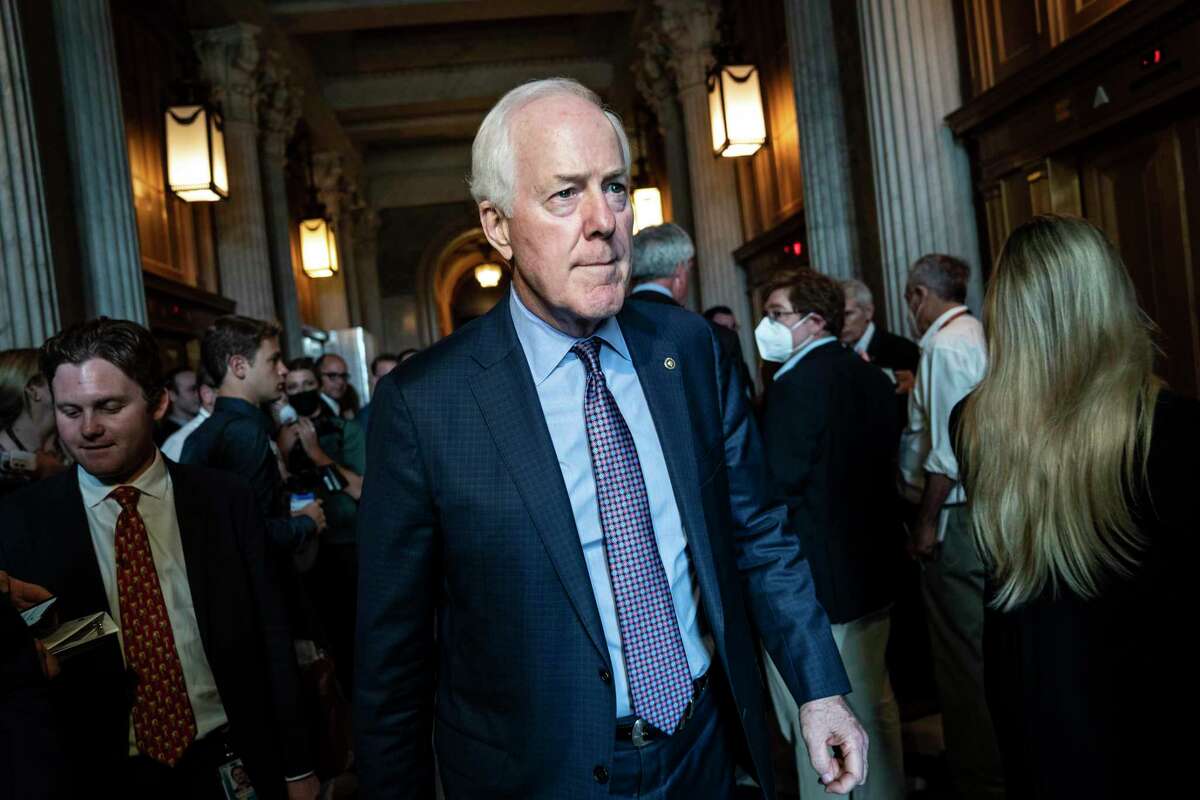 The path to a gun deal was paved when Sen. John Cornyn, R-Texas, decided gun-rights groups would have input on a bipartisan deal, but not a veto. Washington Post photo by Jabin Botsford.