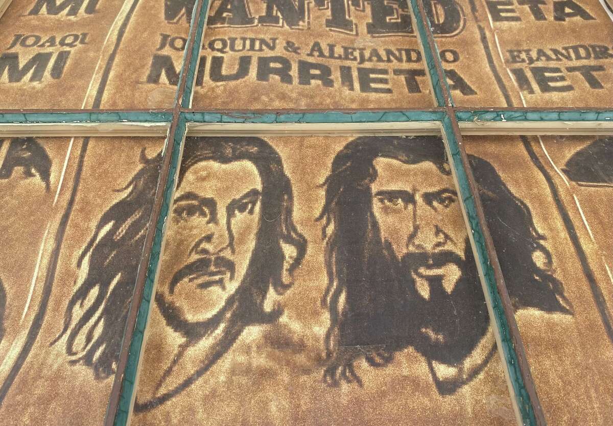 A wanter poster offers a reward for infamous bandit Joaquin Murrieta, dead or alive.