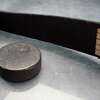 Close-up on hockey stick and puckMore ice hockey shots - check my lightbox.
