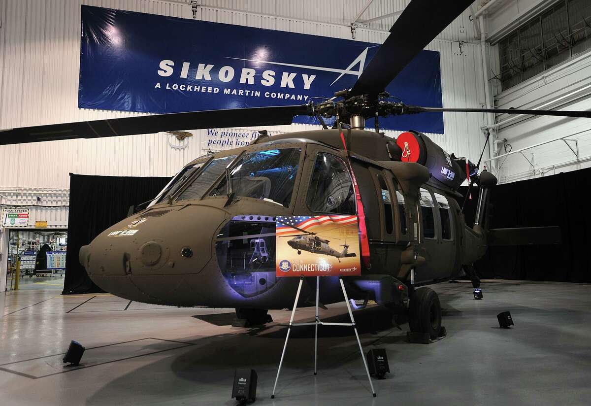 The one thousandth H-60M Black Hawk helicopter at the delivery ceremony at the Sikorsky plant in Stratford, Conn. on Thursday, October 13, 2016. The U.S. Army awarded Sikorsky a $2.3 billion contract Sunday — the 10th multi-year contract between the two — for at least 120 H-60M Black Hawk helicopters.