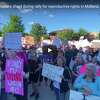Hundreds of people join in chants during a rally in support of reproductive rights in reaction to the U.S. Supreme Court's decision Friday to overturn Roe v. Wade Monday, June 27, 2022 in front of the Midland County Courthouse.