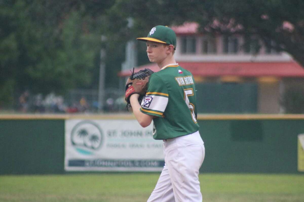 Santa Fe Little League starting pitcher Calvin Van Horn toyed with a perfect game Monday night, before bringing the District 14 championship home with an 8-2 win.