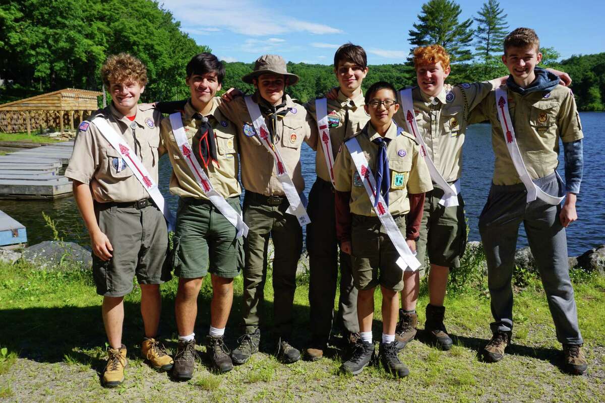 A number of New Milford Scouts from New Milford Boy Scout Troops 58, 158, and 31, have become Order of the Arrow members. The order is the honor society of the overall Boy Scouts of America organization. The Boy Scouts were recently admitted membership into the order. The Scouts are: Bryce Lewis, Alex Rigdon, Jack Morrison, and Joseph Fontanilla from Troop 58, Carter Brandel from Troop 158, and Daniel Vrba from Troop 31. Also patricipating was Alex Thibodeau of Troop 58, who was promoted to Brotherhood membership in the order.