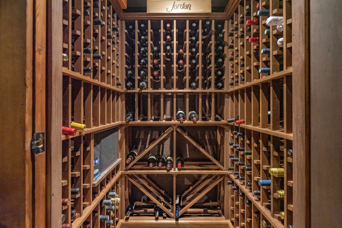 The wine cellar in the home on 172 Roast Meat Hill Road in Killingworth, Conn.