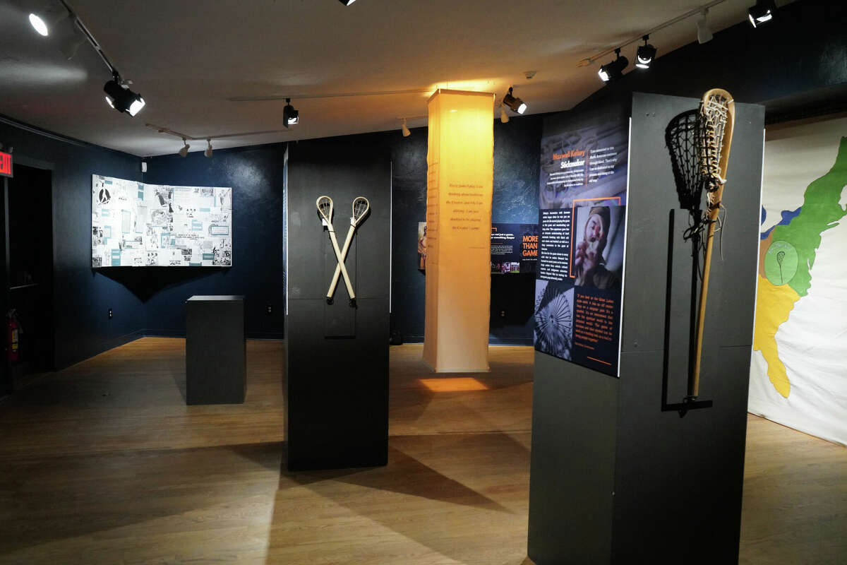 The Institute for American Indian Studies in Washington's lacrosse history exhibit “More Than a Game: The Story of Lacrosse" is on display through August. 