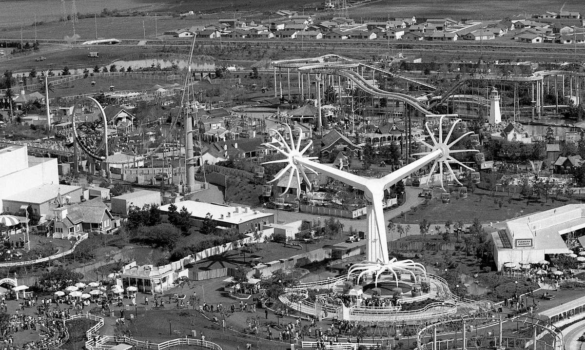March 14, 1978: A view of the Sky Whirl on the opening day of Marriott's Great America in Santa Clara.