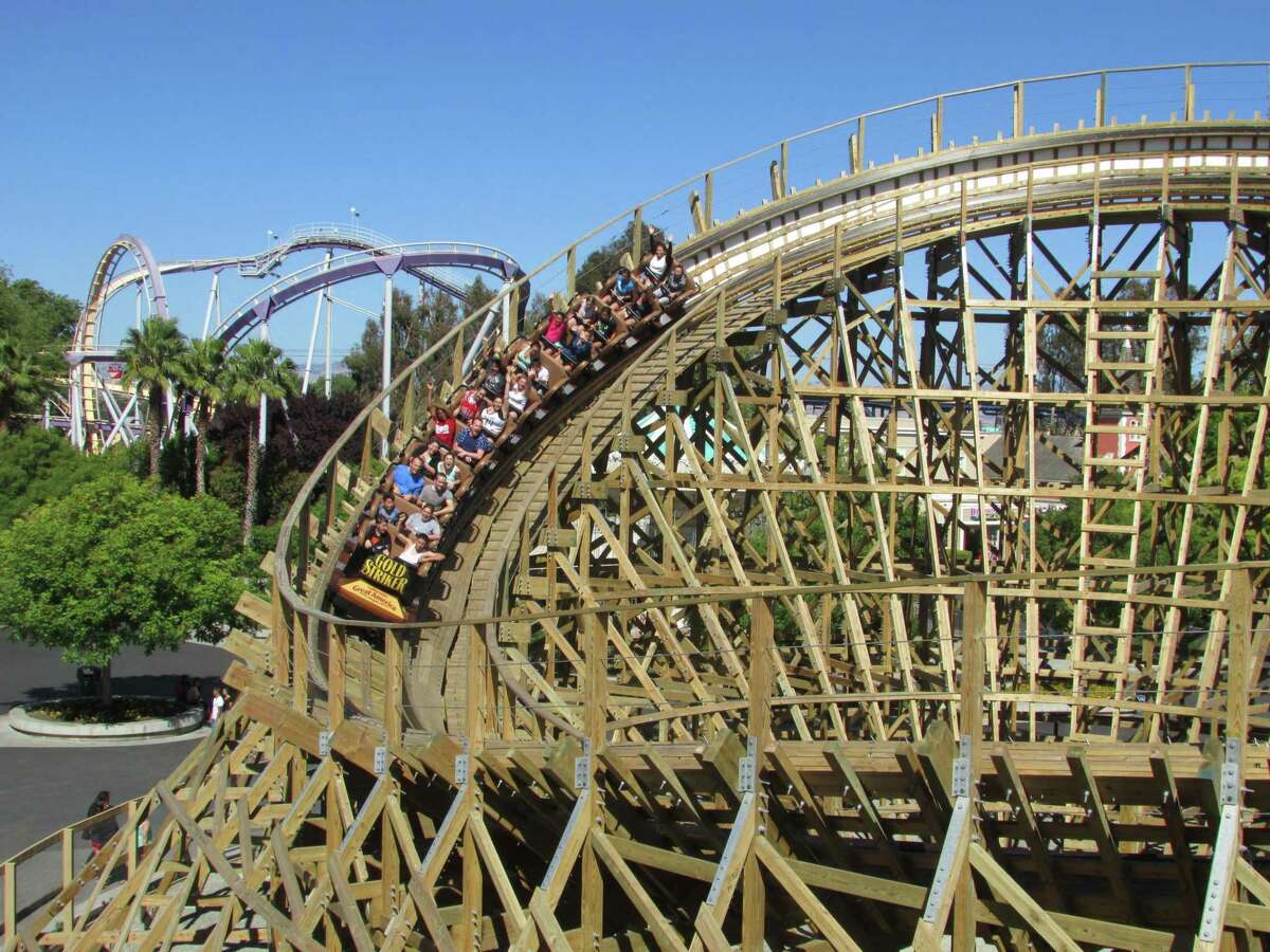California's Great America's Goldstriker was built in the mid-2010s and has a drop of over 100 feet.