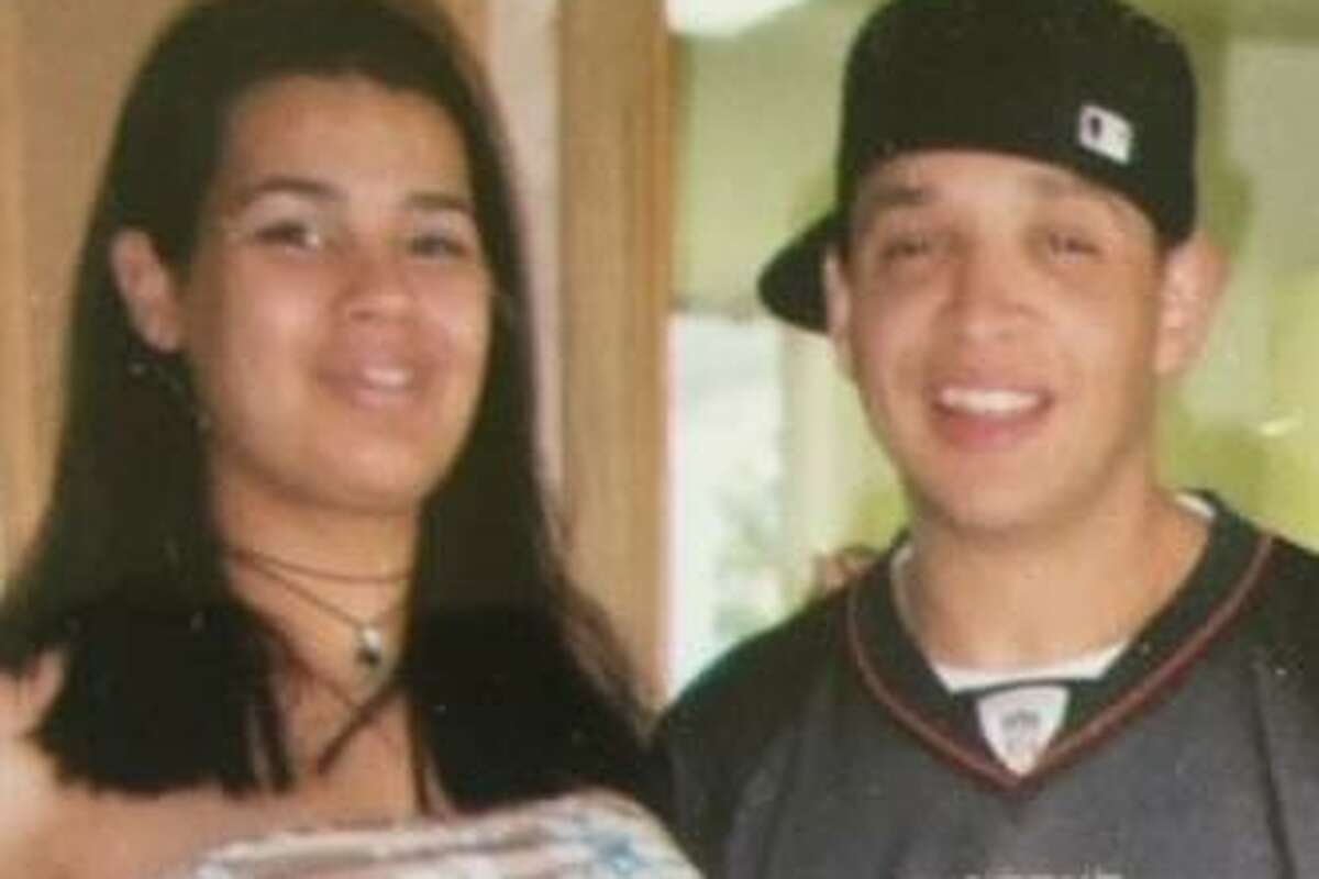 Glenda Cota and her fiancé Jason Affolter, who died on April 27, 2004 after his car flew off the roadway on Highway 1 near Devil's Slide in San Mateo County.