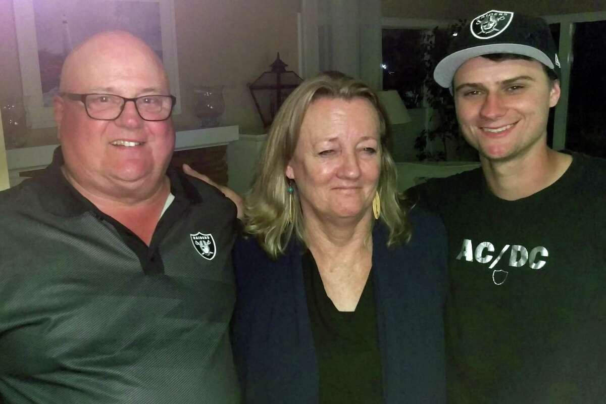 Dan Moss with his son Richard and his wife Kathleen Penfold. Richard Moss died May 25, 2017, after his car went off the road on Highway 1 near Devil's Slide in San Mateo County.