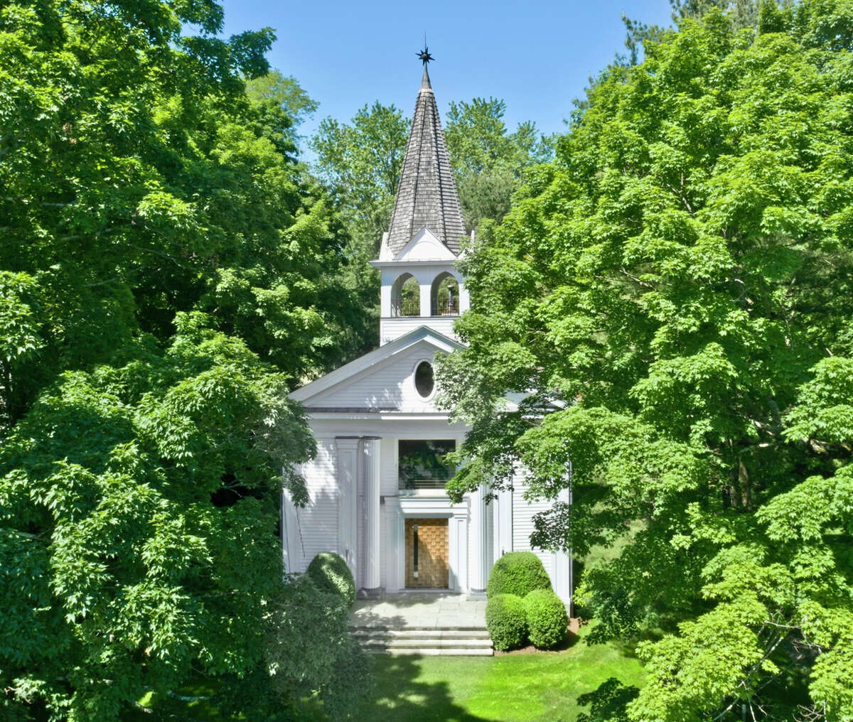 The church on 1035 North Street in Greenwich, Conn. was previously the Banksville Baptist Church. Now, it is a private residence. 