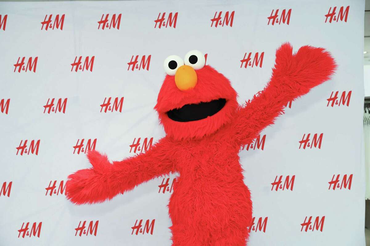 Elmo greets guests during a Sesame Street event on Sept. 14, 2019, in New York. (Anna Webber/Getty Images for H&M/TNS)