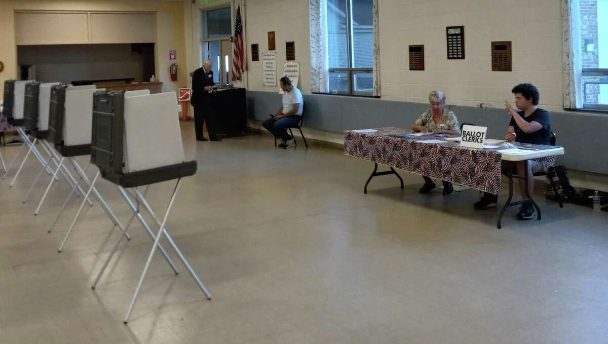 A referendum was held Tuesday on a proposal to merge Litchfield Public Schools and Region 6, which serves the towns of Goshen, Morris and Warren. At the Litchfield Firehouse, poll workers said voting was slow but steady.