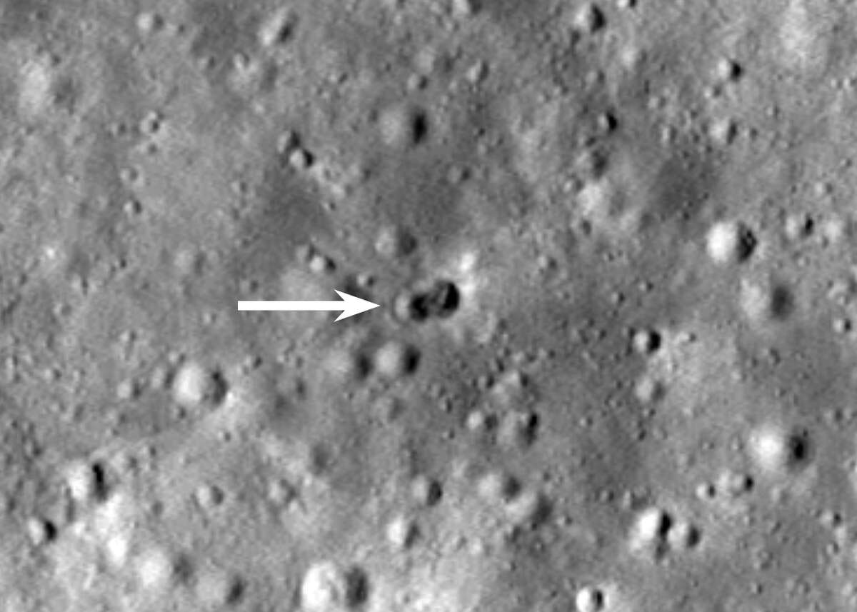 A mysterious rocket crashed into the moon on March 4, leaving behind a 'double crater,' NASA reported. 