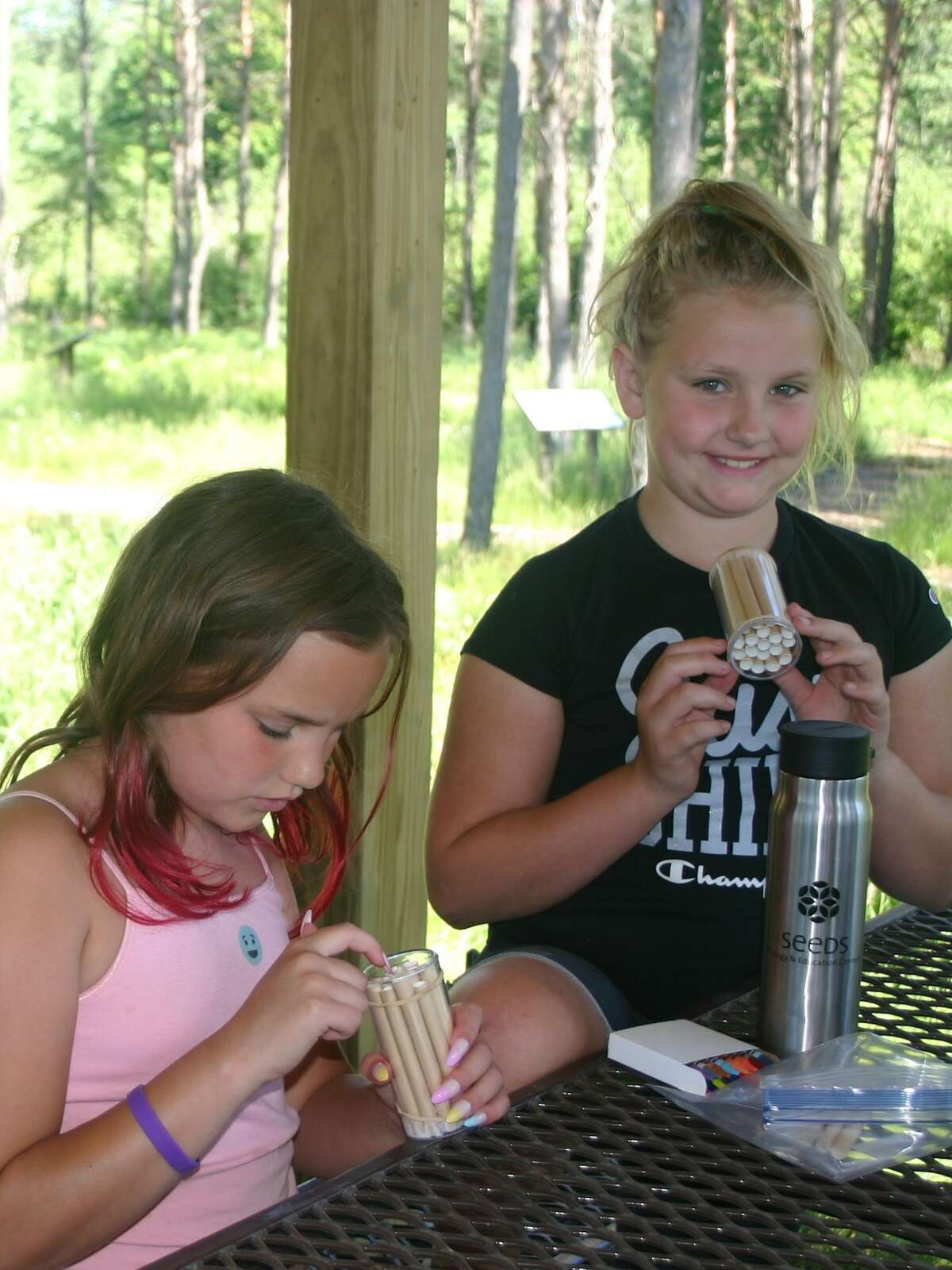 A group of students from the Marion Public Schools SEEDS EcoSchool program visited the Twin Creek Nature Area in Evart to learn about ecology and sustainability recently.