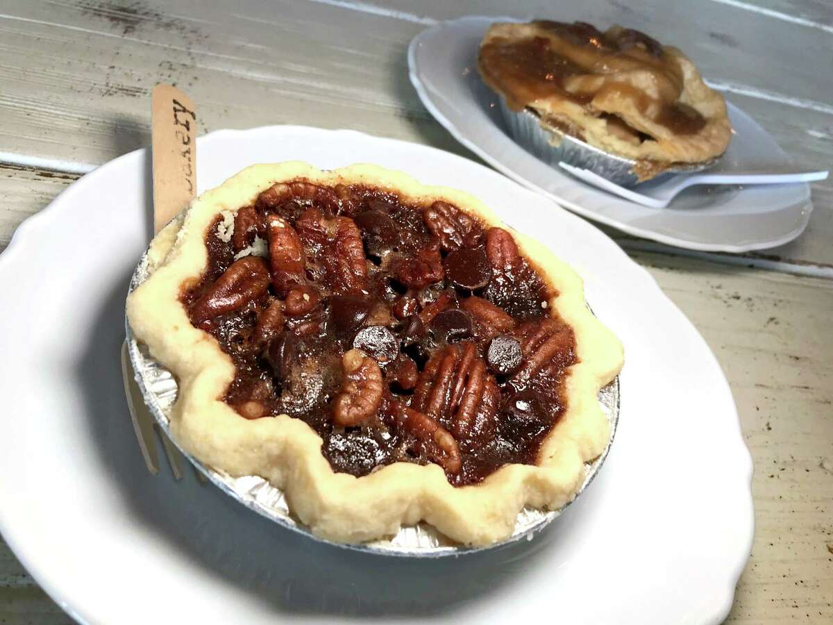 Chocolate pecan and apple pie from Bird Bakery