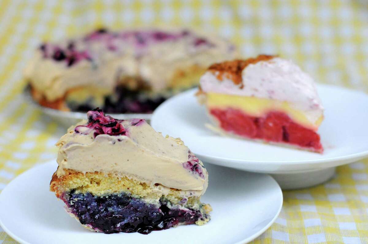 Blueberry Cornbread and Strawberry Lemon Pie by Rooster Crow Baking Co.