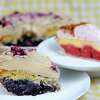 Blueberry cornbread and strawberry lemon pies from Rooster Crow Baking Co.