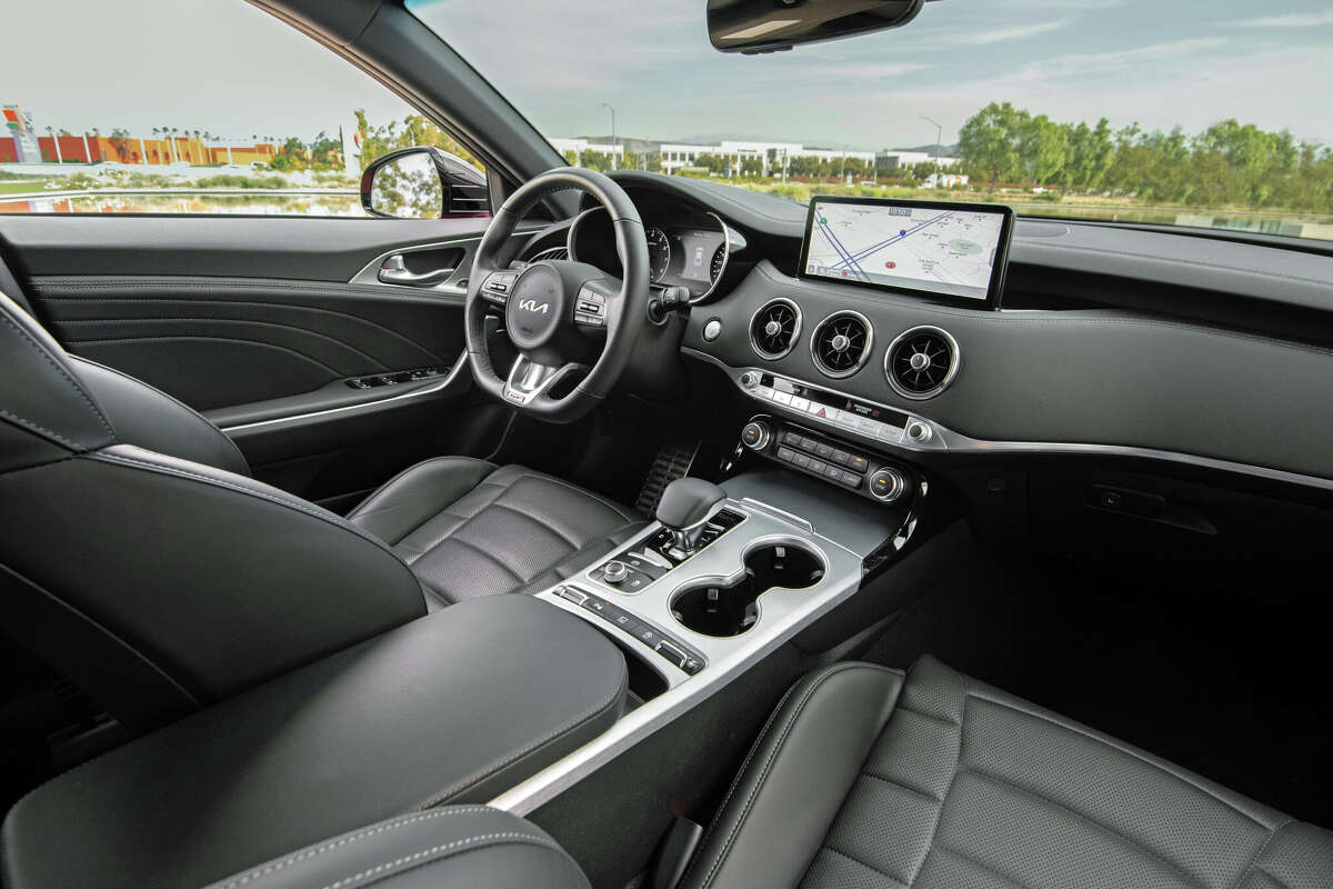 The 2022 Kia Stinger GT sedan has seating for up to five people.