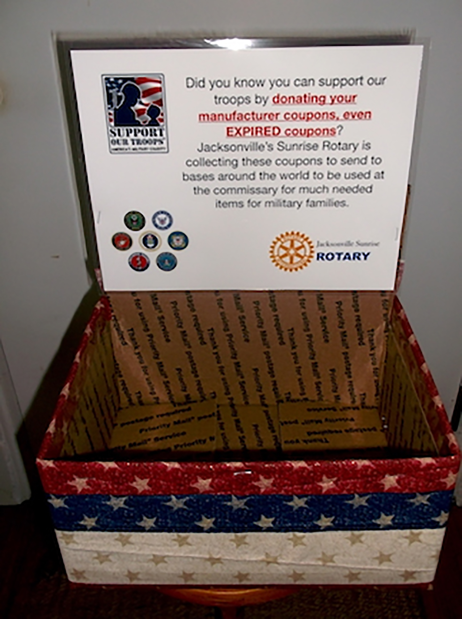 Sunrise Rotary's coupons for troops campaign breaks half-million-dollar mark - Vimarsana News