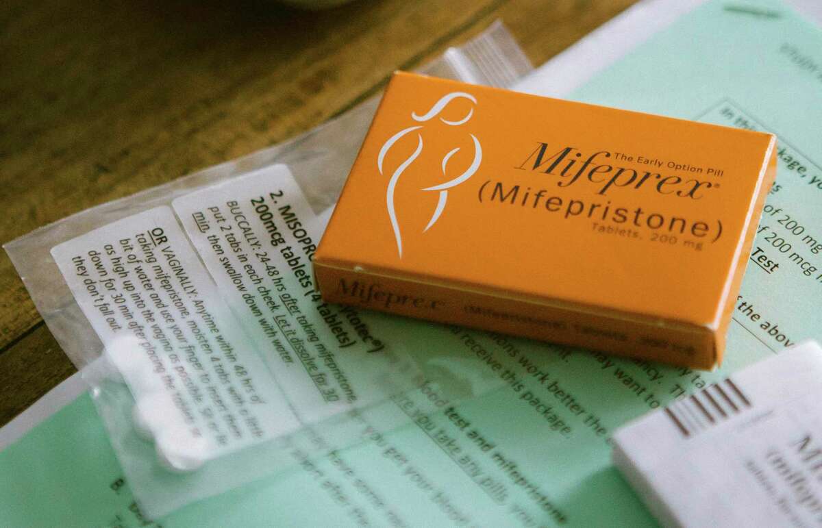 FILE ?‘ A package of Mifepristone, the first of two drugs typically taken for a medication abortion, which is authorized for patients up to 10 weeks into pregnancy, in Honaunau, Hawaii, on June 28, 2019. If the Supreme Court overturns Roe v. Wade, the legal and culture wars over abortion that have consumed the United States for decades would increasingly be fought on a new front: abortion pills. (Michelle Mishina-Kunz/The New York Times)