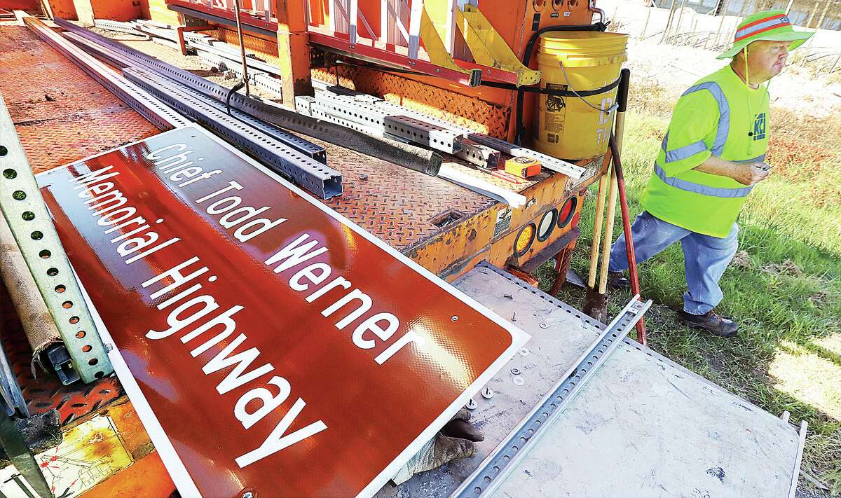 Werner memorial signs erected