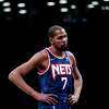 The Brooklyn Nets' Kevin Durant (7) reacts during action against the Miami Heat at Barclays Center on Thursday, March 3, 2022, in New York. (Michelle Farsi/Getty Images/TNS)