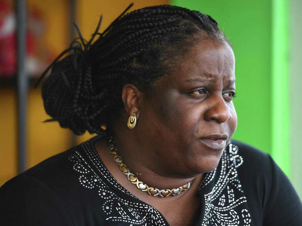 Owner Christine Whitely-DeMills is struggling to get enough business at her Spice N Flava Jamaican restaurant at 400 Boston Post Road in Milford, Conn. on Thursday, June 23, 2022.