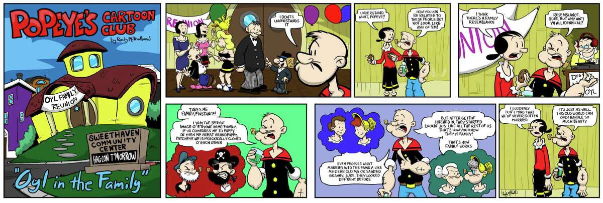 This is the comic that King Features Syndicate chose to run as Randy Milholland's contribution to Popeye's year-long 90th birthday celebration that took place in 2019.