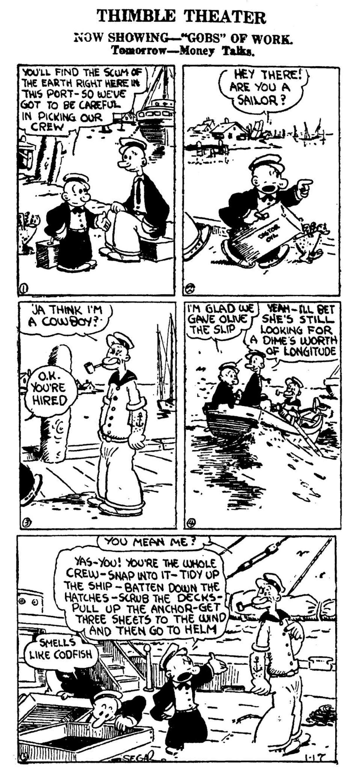 Popeye first appeared in this comic 