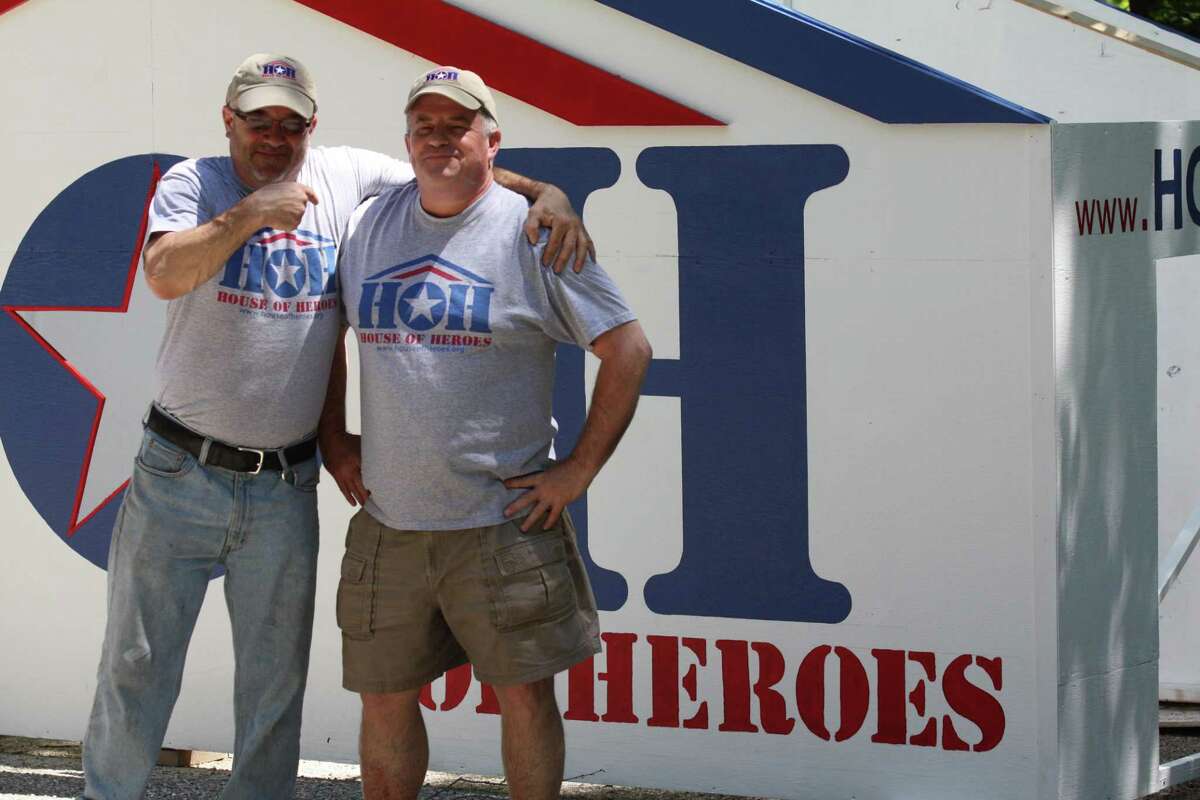 House of Heroes Connecticut co-founders Steven Cavanaugh, left, and Bill May, right, at the organization's launch in 2012.