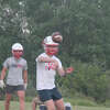 Big Rapids used quarterbacks Wil Strickler and Riley Vennix at Thursday's 7-on-7 passing camp.