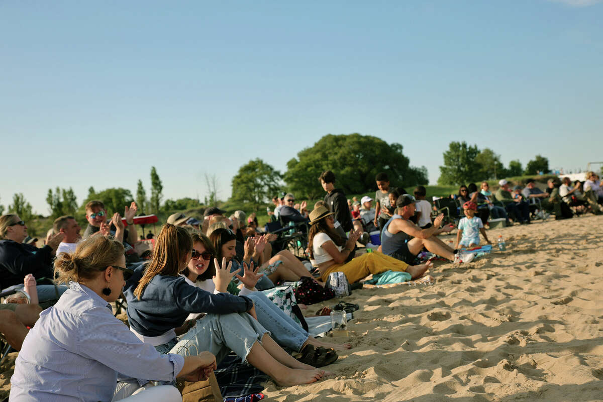 The 2022 Manistee National Forest Festival continued Friday  with the Manistee Jaycees held its third annual Beach Jam concert at First Street Beach with Nick Veine, Chloe Pepera from local band, Awesome Distraction opening for The Downtowners. 