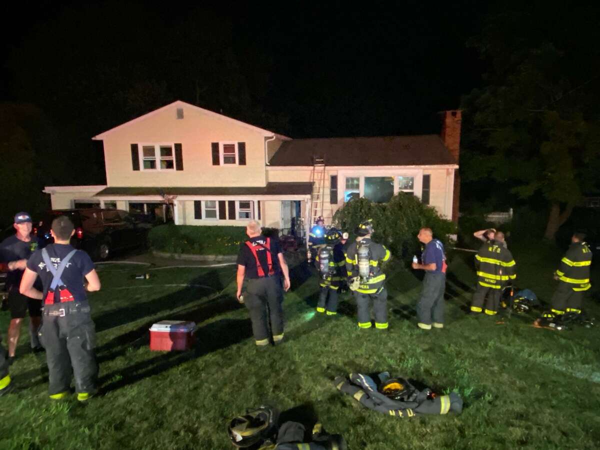 Norwalk firefighters responded to a house fire on William Street early on Saturday, July 2, 2022.
