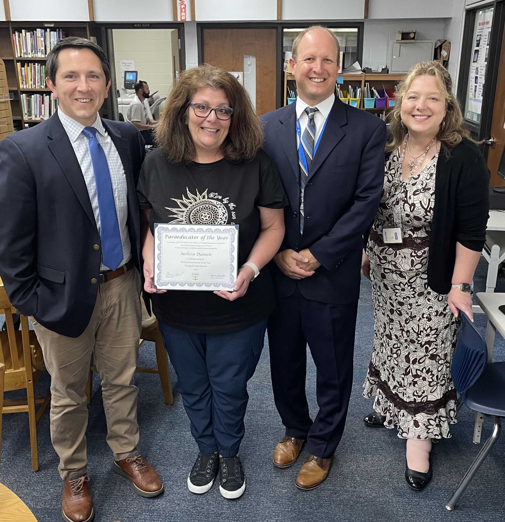 Trumbull names teacher, para educator of the year