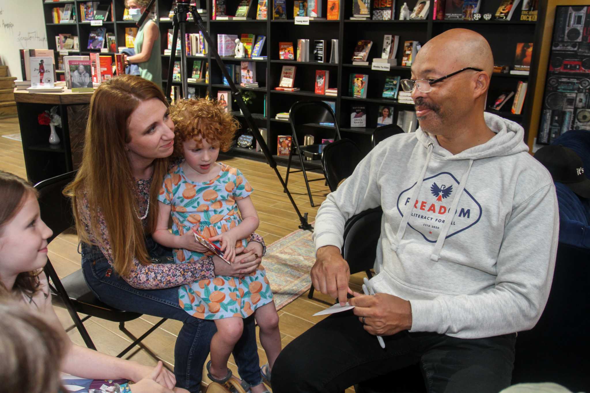 Jerry Craft, Black author of banned book, speaks at Katy bookstore