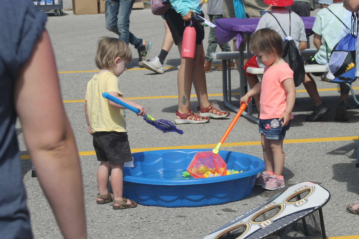 The Tabernacle Church in Manistee hosted Family Fun Day at the Armory Youth Project on Saturday. There was a dunk dank, bounce houses, games for kids, hot dog lunch and much more.