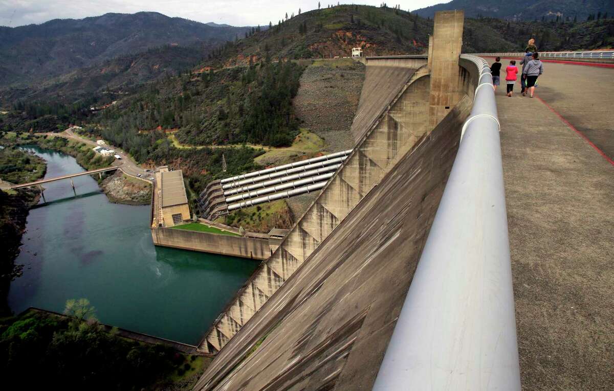 Shasta Dam and the lake behind it are part of the Central Valley Project, run by the U.S. Bureau of Reclamation, which approved only 14% of allocation requests.