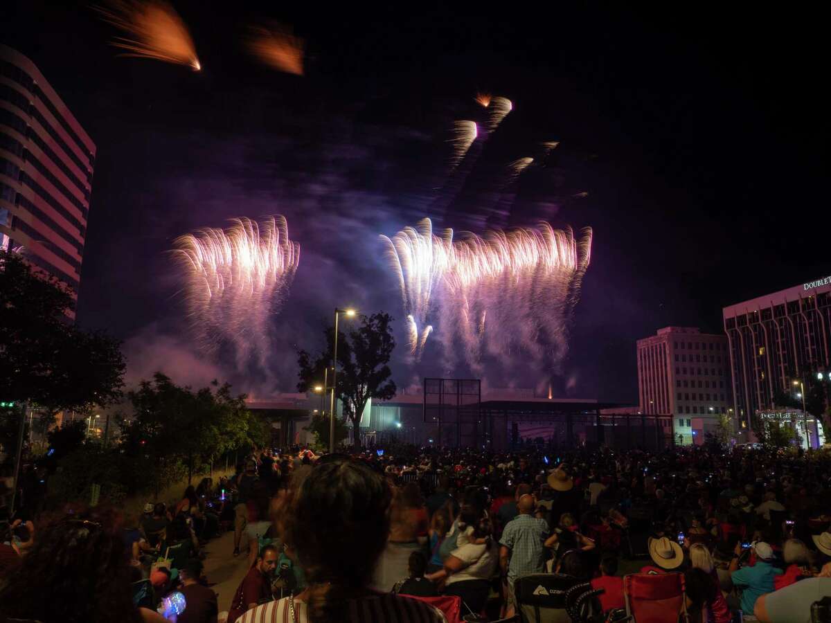 Midlanders and others from the Permian Basin came out 07/02/2022 evening for the Star-Spangled Salute at Centennial Plaza to celebrate the 4th of July. Tim Fischer/Reporter-Telegram