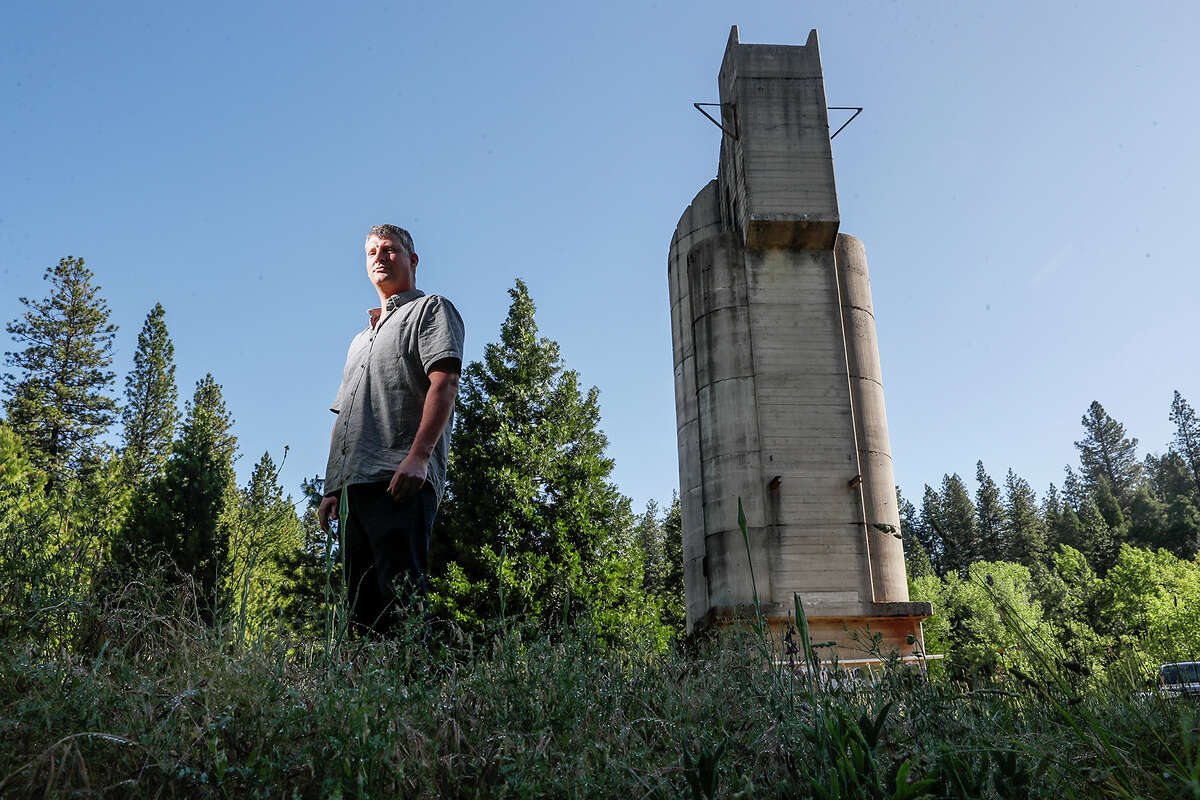 Ben Mossman, chief executive of Rise Grass Valley, on the grounds of the closed Idaho-Maryland mine in Grass Valley, California.