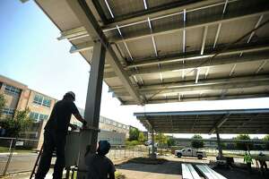 Can Stamford make businesses put up solar canopies?
